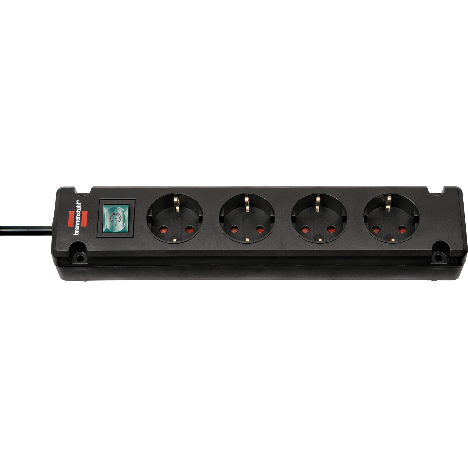Multiprise Brennenstuhl Bremounta 4 prises, noire, 1,5 m, H05VV-F 3G1,5 - 1150650114