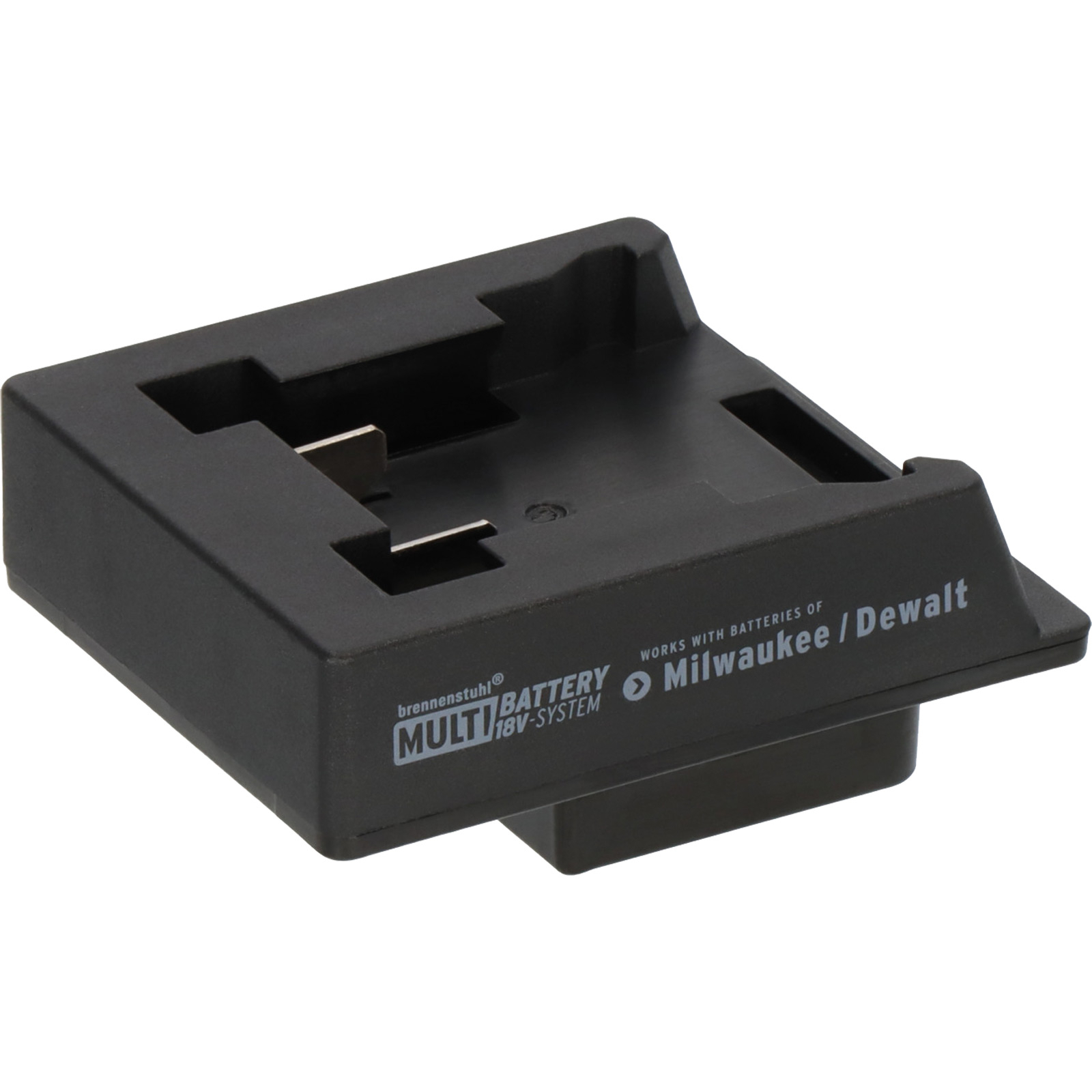 Adaptateur Brennenstuhl Milwaukee/Dewalt pour projecteur LED de chantier dans le système brennenstuhl® Multi Battery 18V – 1172640066