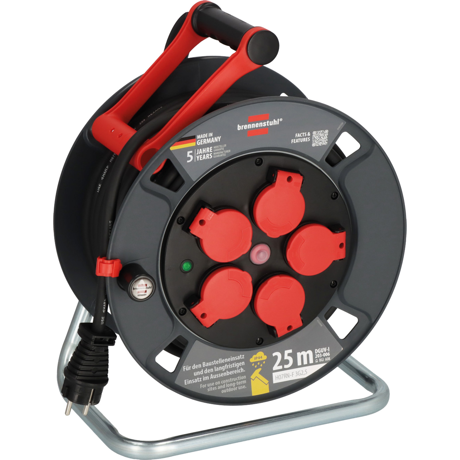 Brennenstuhl Enrouleur de câble Pro 300 KU 2200 25 m - 9232250100