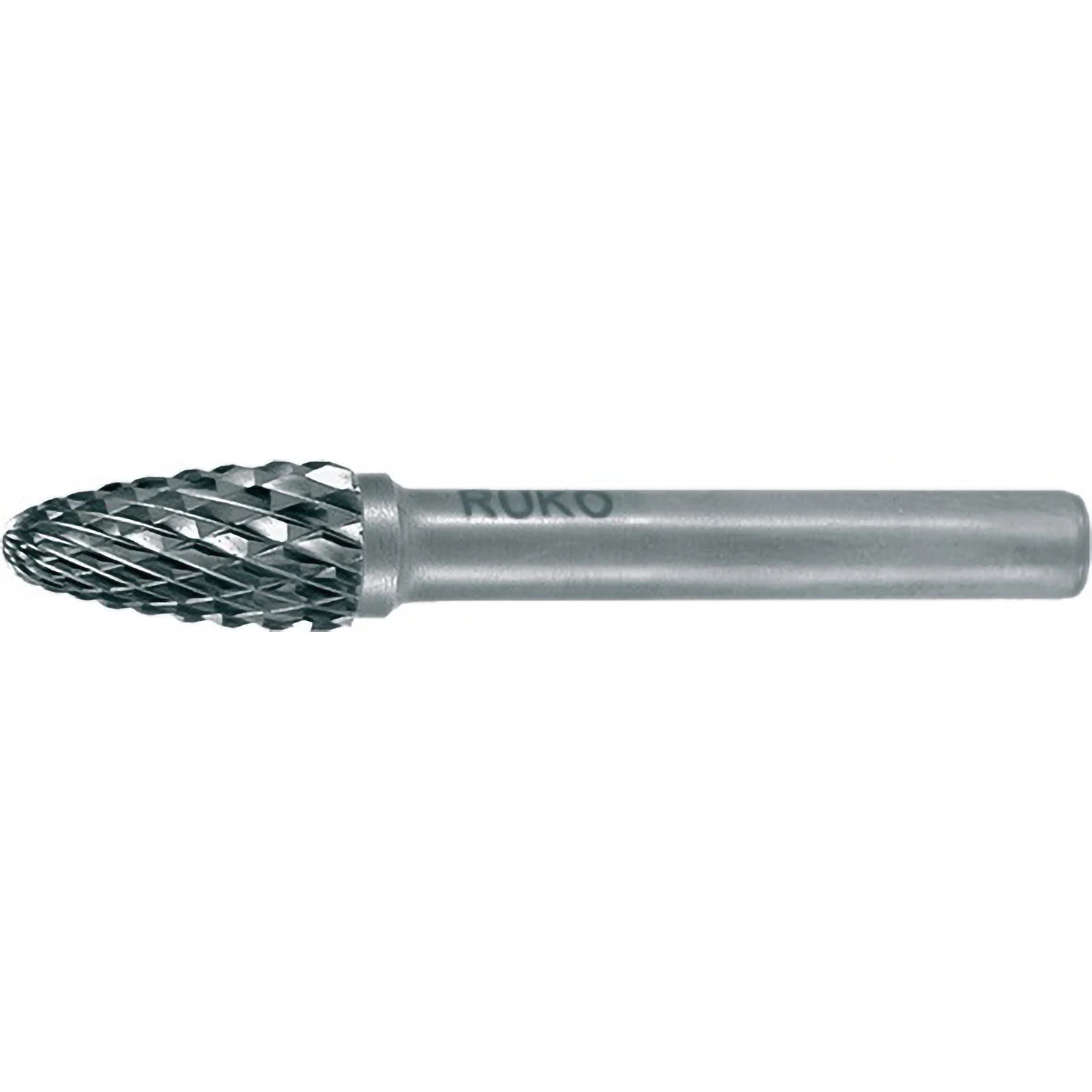 Bouterolle de fraisage en carbure RUKO RBF Ø 12 mm L. tête 25 mm Ø tige 6 mm finition brute avec denture croisée KVZ 4 - 116033