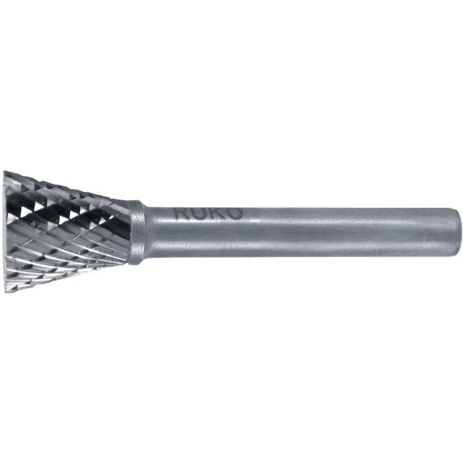 Fraise-carbure RUKO WKN Ø 6 mm - Longueur de tête 8 mm - Queue Ø 6 mm - Denture KVZ 4 - Réf. 116239