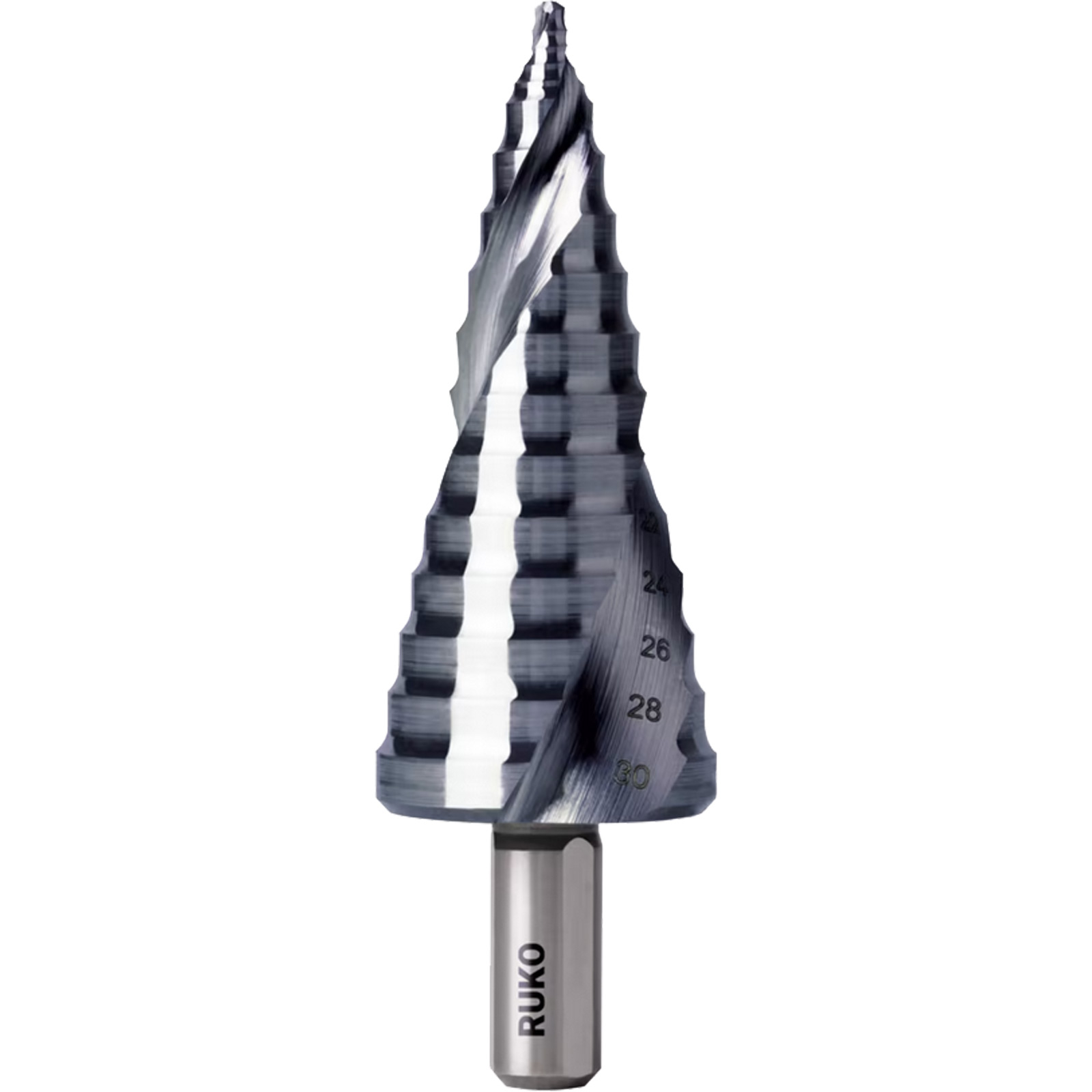 Mèche étagée RUKO ULTIMATECUT HSS RUnaTEC avec pointe FLOWSTEP® taille 2 - 101652P