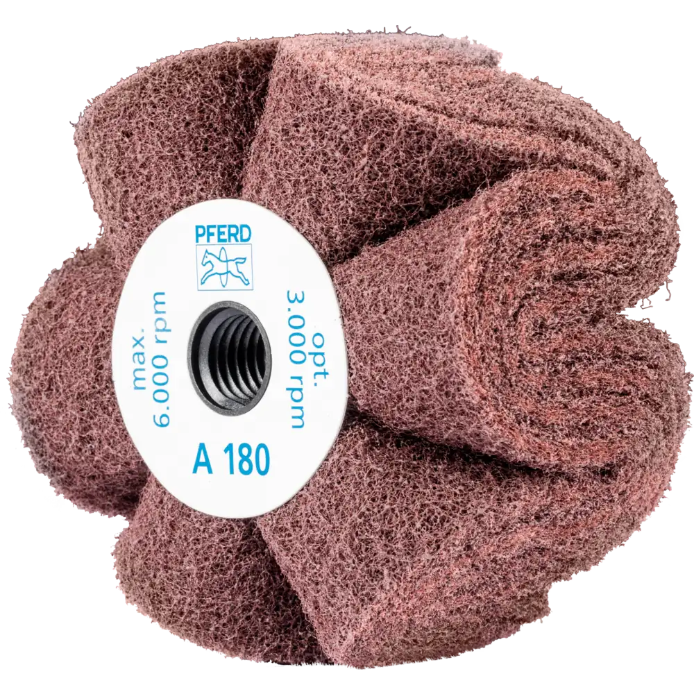 Disque de ponçage en non-tissé POLINOX PNG pour meuleuse d'angle et ponceuse à soudure - PFERD TOOLS