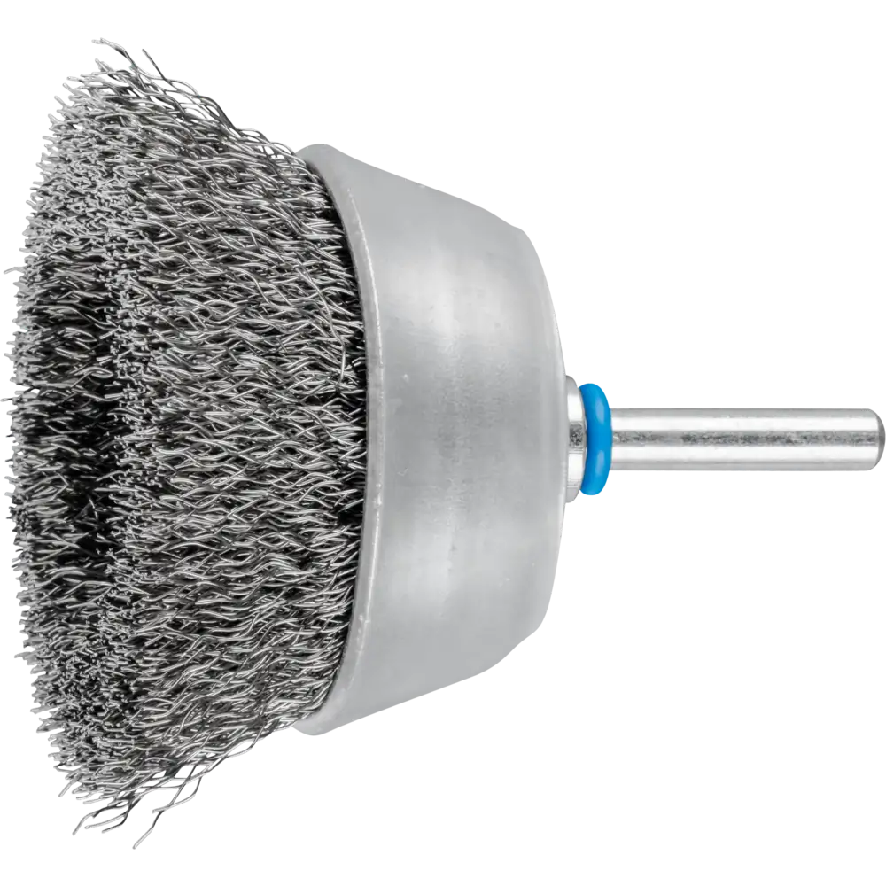 PFERD TOOLS Brosse en coupelle non tressée TBU en fil d'acier inoxydable avec queue