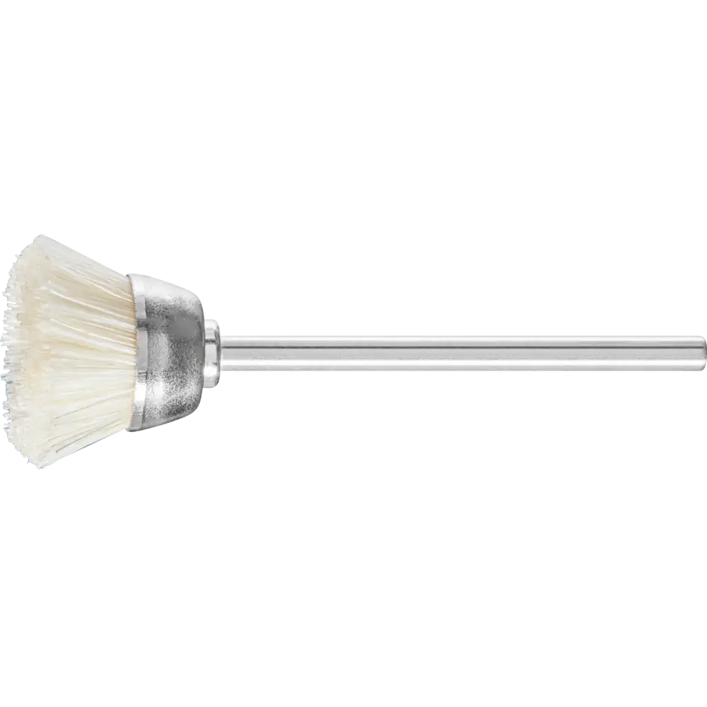PFERD TOOLS Mini-brosse à coupelle TBU poils blancs