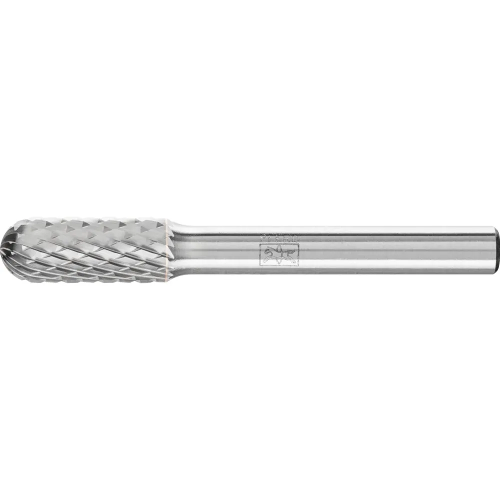 Fraise en carbure PFERD TOOLS WRC Z4 universelle moyenne-fine, forme cylindrique arrondie