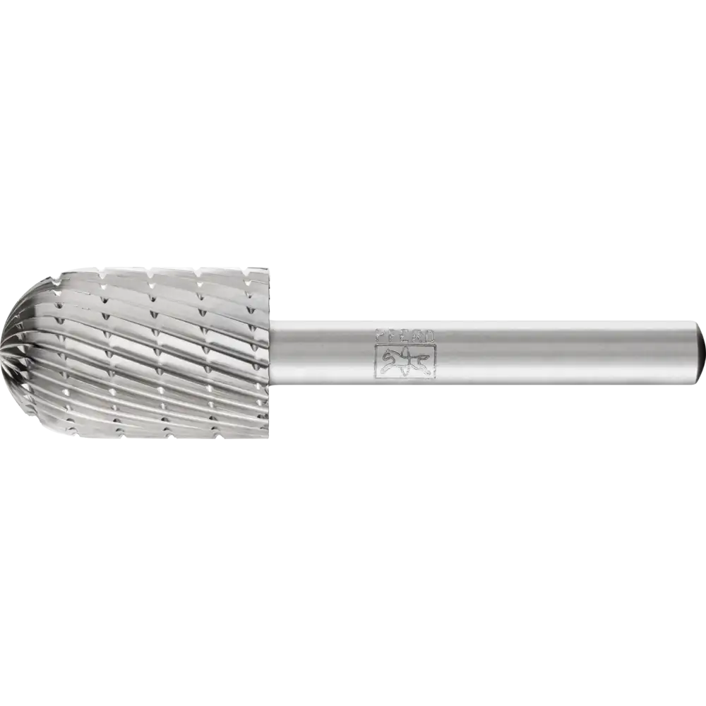 Fraise HSS PFERD TOOLS forme cylindrique arrondie C Z 3 universelle moyenne fine avec brise-copeaux