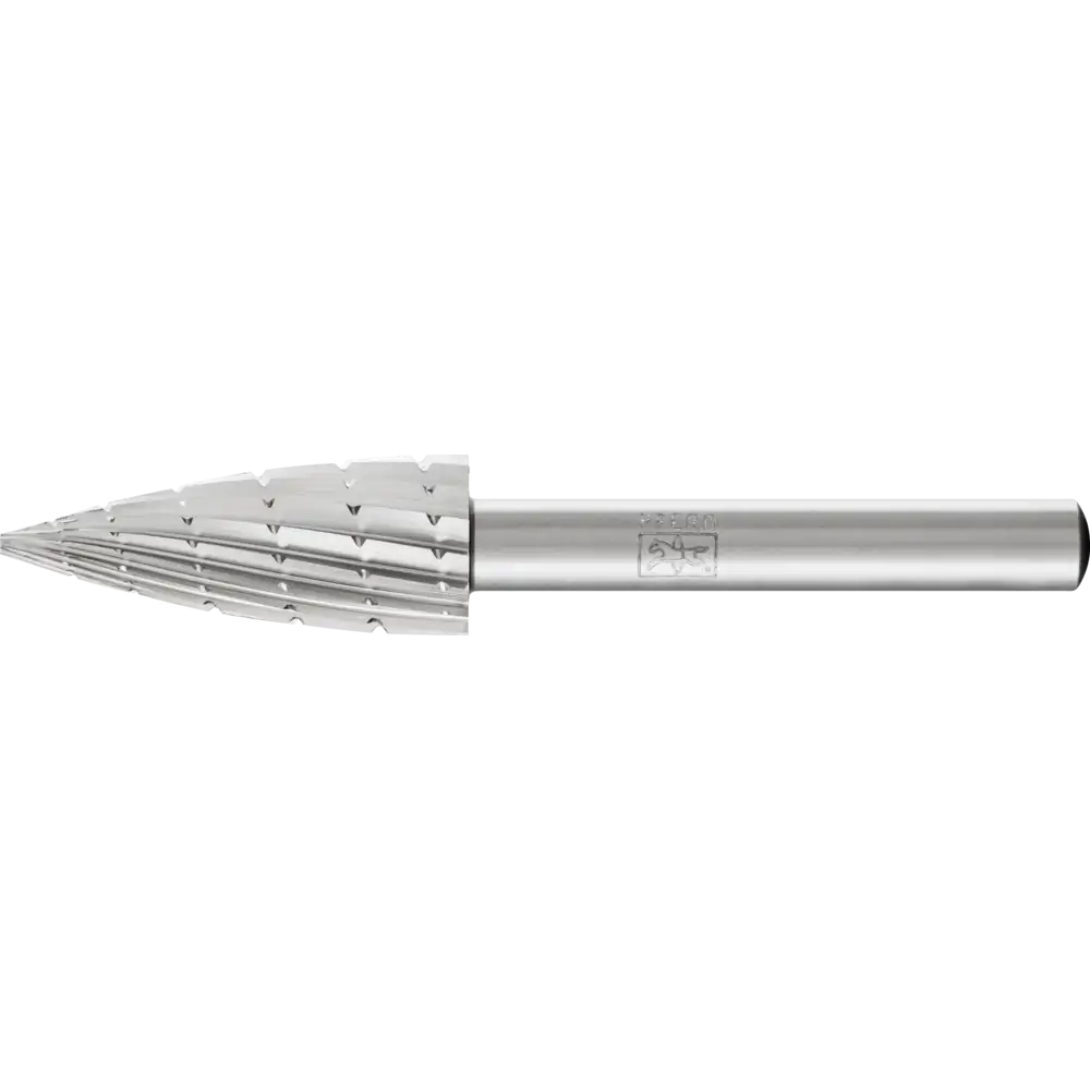 PFERD TOOLS Bourrelet de fraisage HSS Forme en arc pointu K Denture 2 universel moyen Brise-copeaux