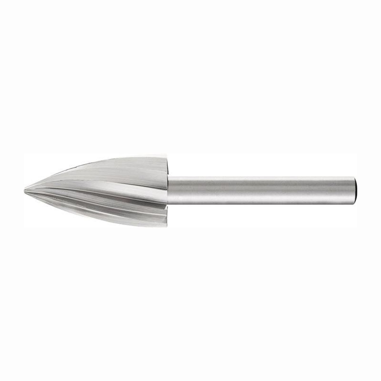 Fraise en HSS ALU à pointe en arc de cercle PFERD TOOLS - Ø 16x30 mm - Queue Ø 6 mm - Aluminium/NE