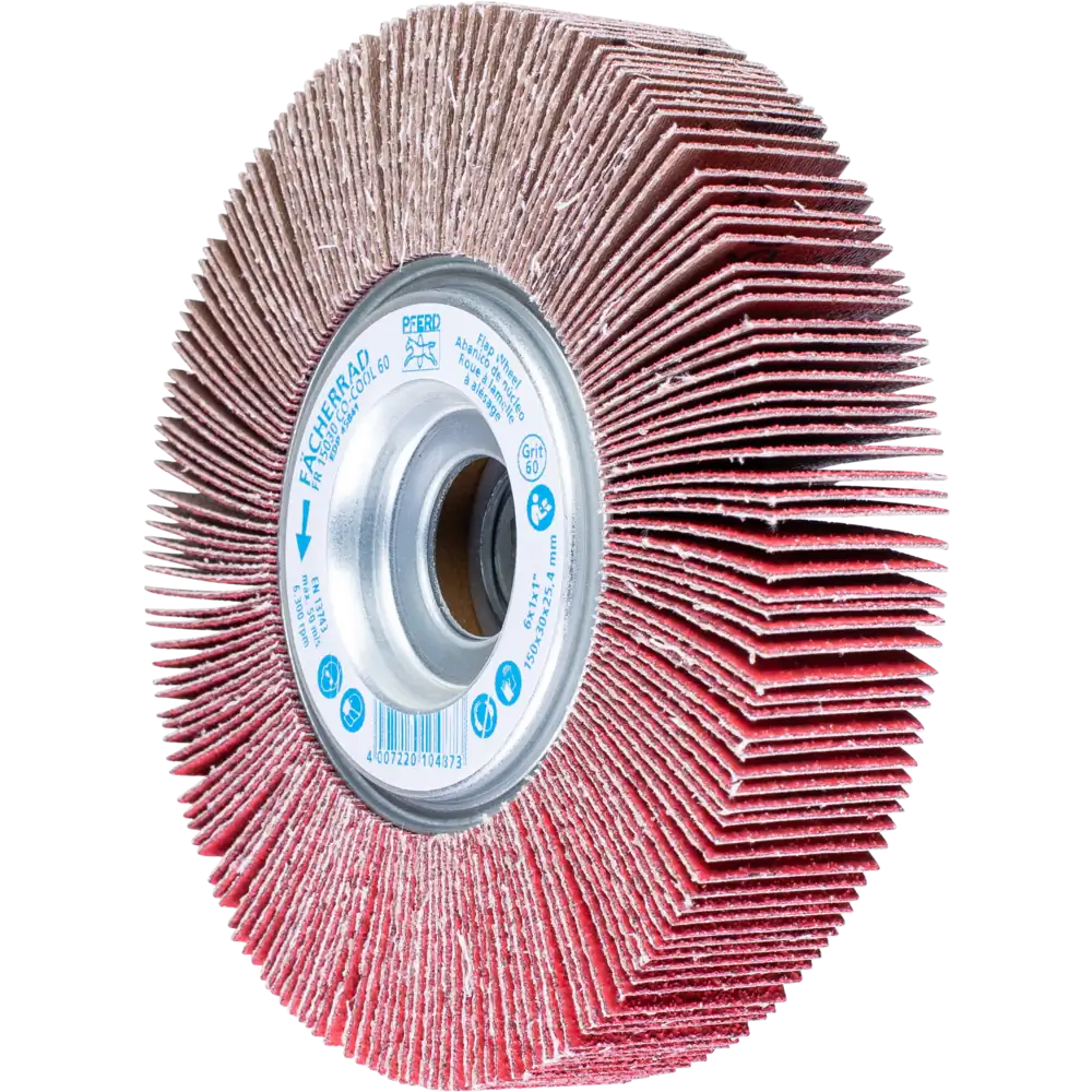 PFERD TOOLS Meule à lamelles FR pour meulage frais sur acier inoxydable