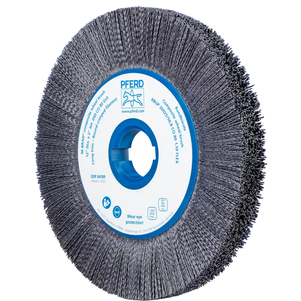 Brosse ronde PFERD TOOLS COMPOSITE FLEX RBUP - Filament céramique