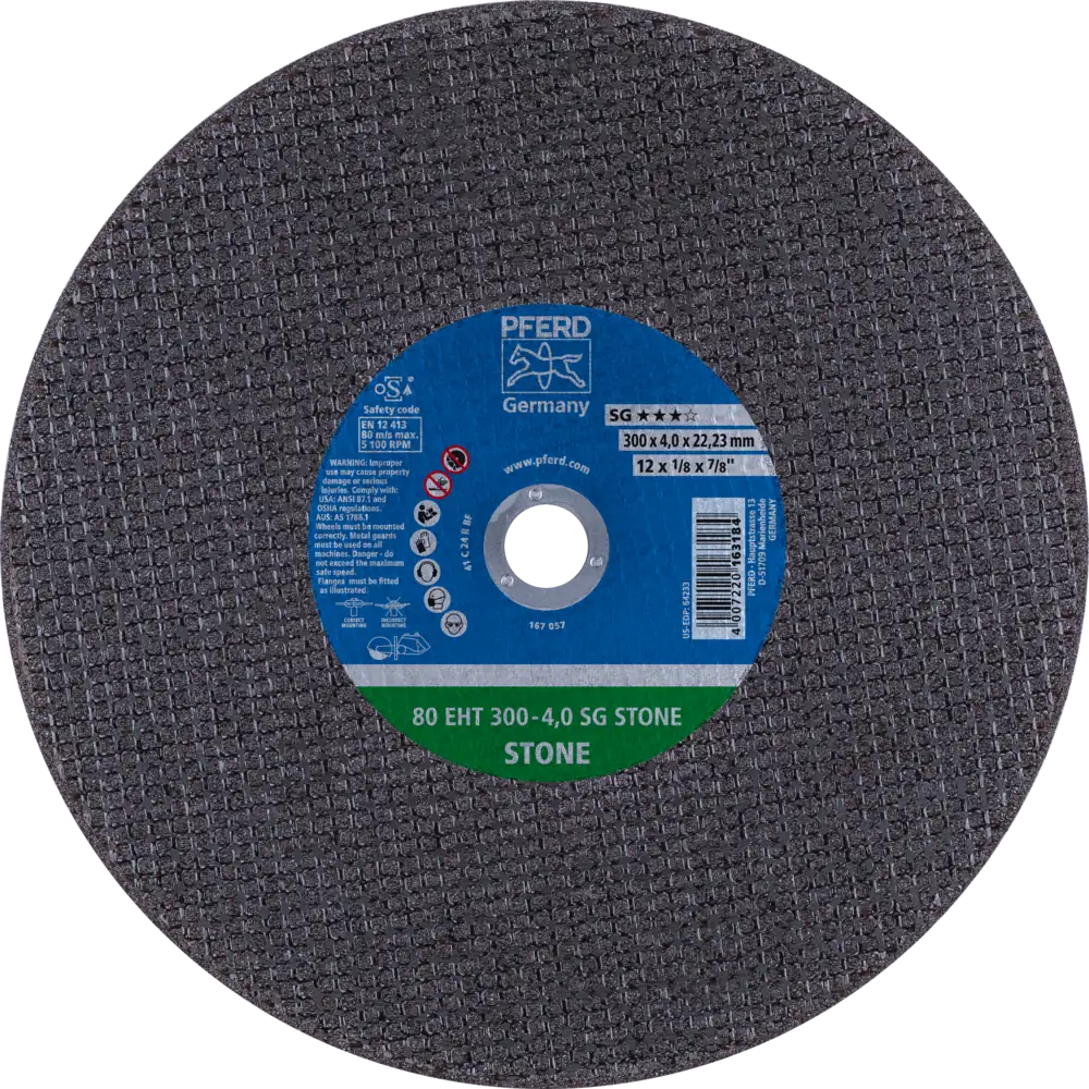 PFERD TOOLS Meule de tronçonnage EHT SG STONE pour pierre
