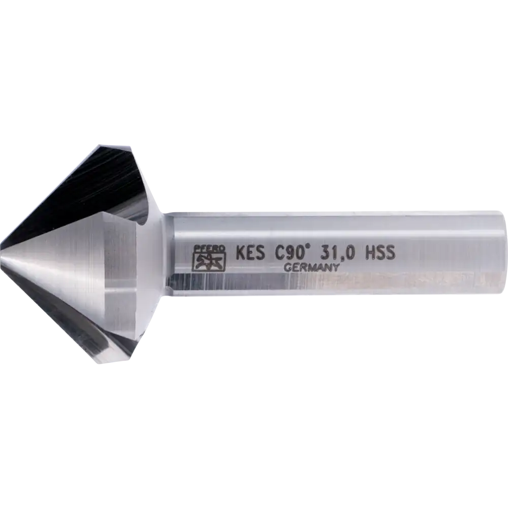 PFERD TOOLS 90° Fraise conique et de chanfreinage HSS, queue conique à 3 pans DIN 335 C, 31 mm