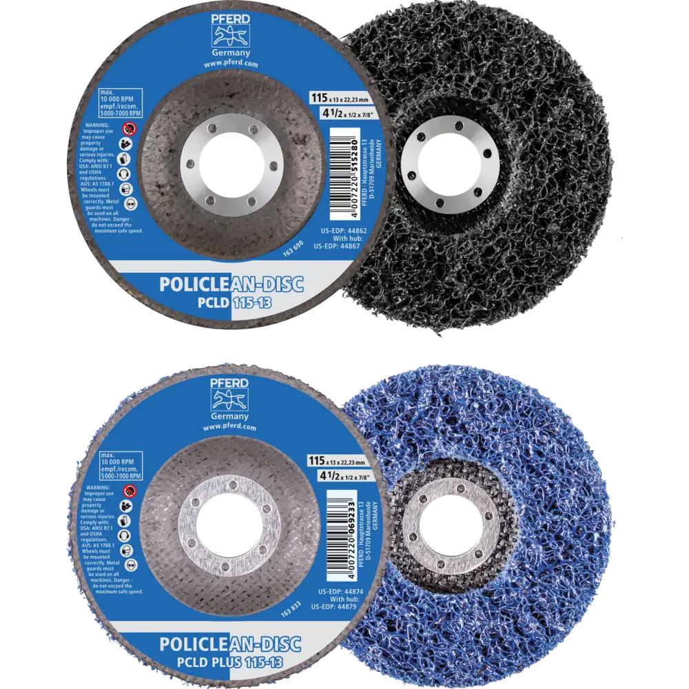 PFERD TOOLS POLICLEAN PLUS PCLD Tissu de nettoyage 22,3 mm pour travaux de nettoyage grossiers