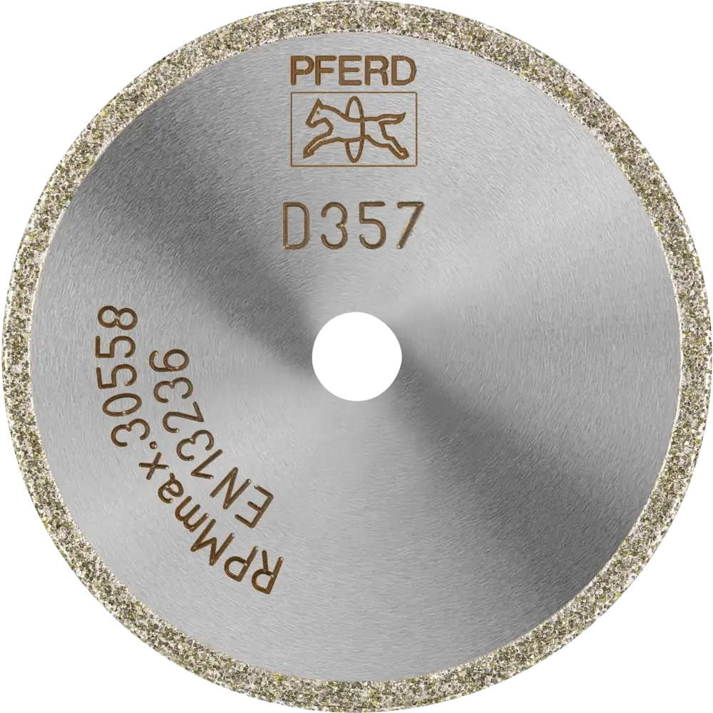 Meule diamantée D1A1R à revêtement continu PFERD TOOLS pour GFK/CFK