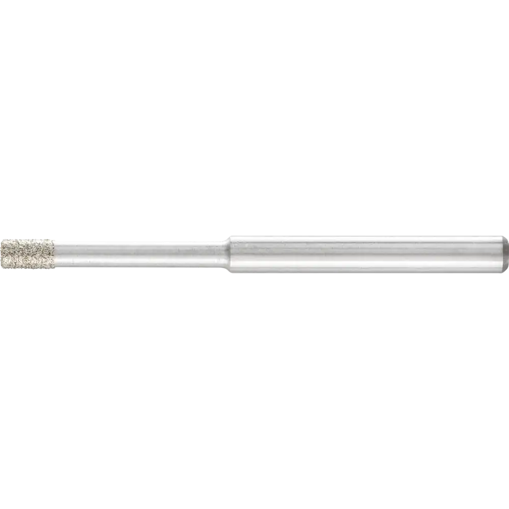 Mèche diamantée cylindrique PFERD TOOLS pour le ponçage d'alésages/radians avec tige étagée