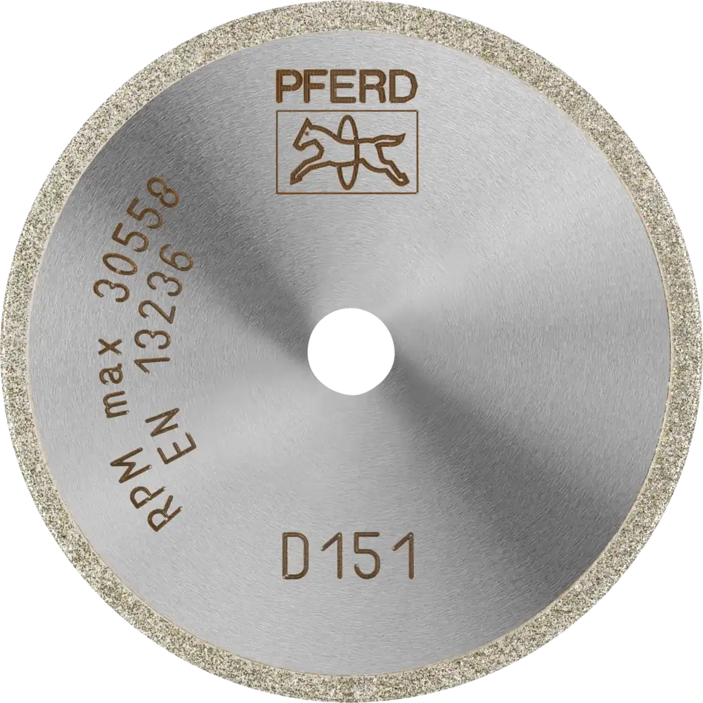 Disque diamanté D1A1R PFERD TOOLS pour verre/céramique/carbure
