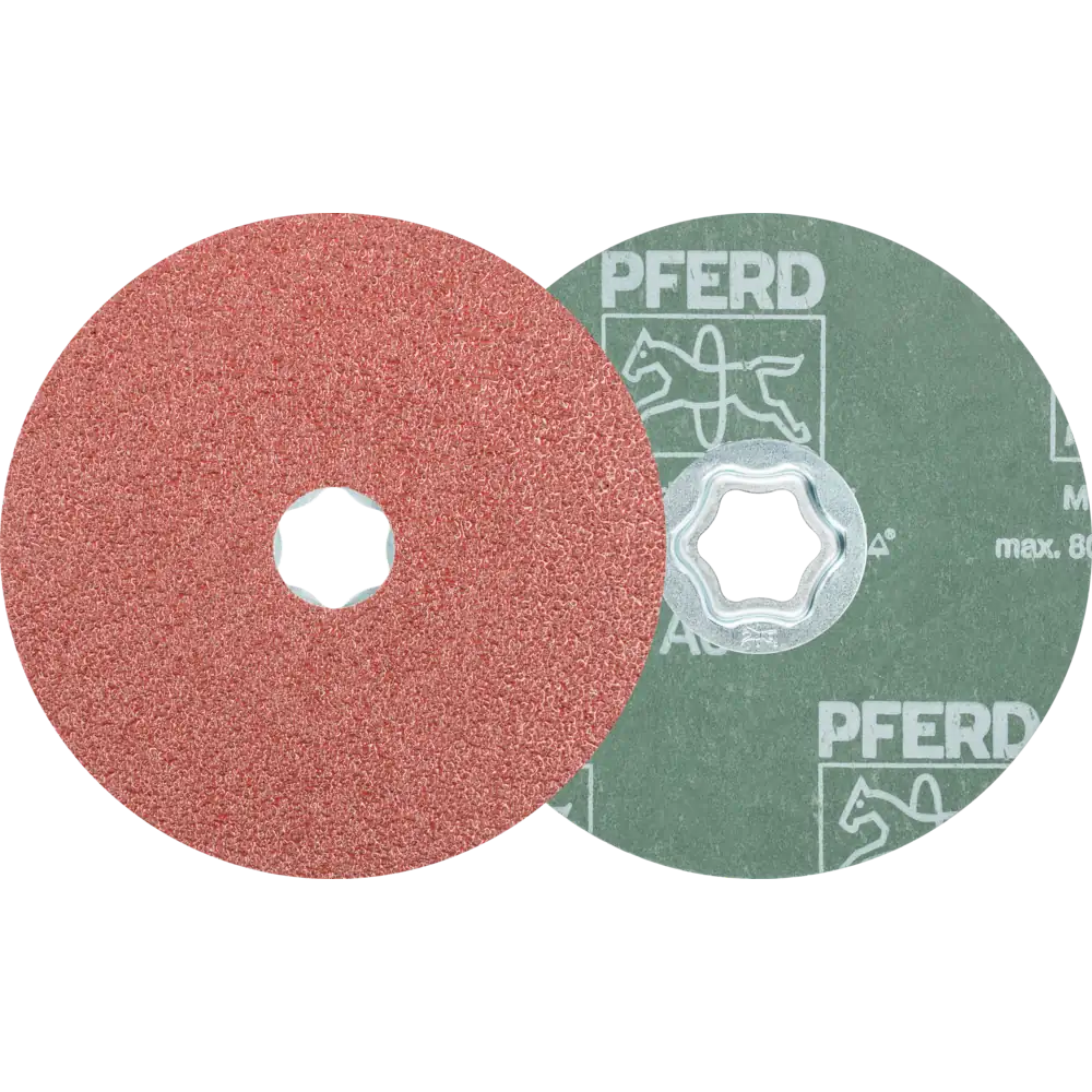 PFERD TOOLS COMBICLICK Disque fibre corindon pour applications universelles, 10 pièces — lot de 10 pièces