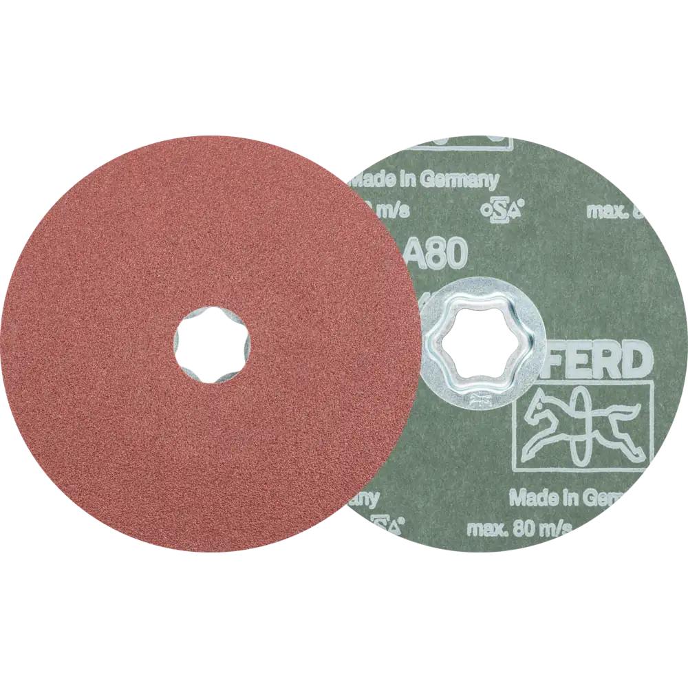 PFERD TOOLS COMBICLICK Disque fibre corindon pour applications universelles, 10 pièces — lot de 10 pièces