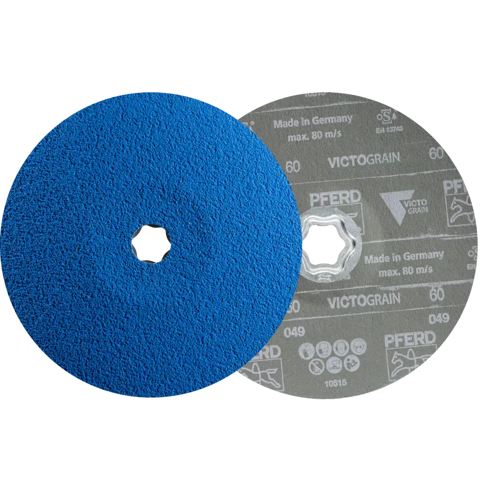 PFERD TOOLS Disque fibre COMBICLICK VICTOGRAIN-COOL pour acier et inox