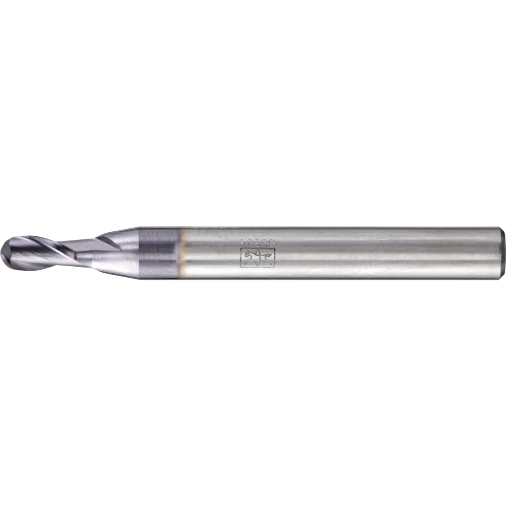 PFERD TOOLS VHM Fraise à rayon longue 2 dents TiAlN, queue HA Universal Line