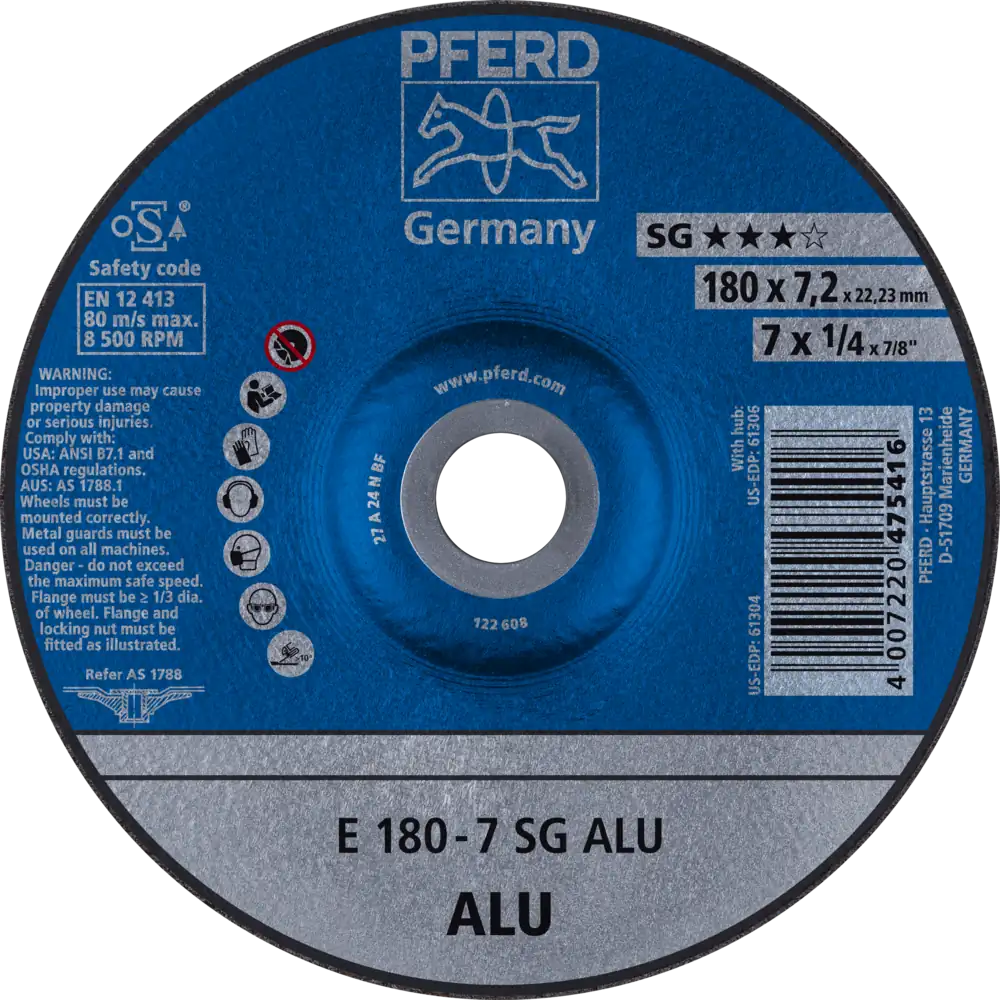 PFERD TOOLS Meuleuse E Ligne Performance SG ALU pour aluminium