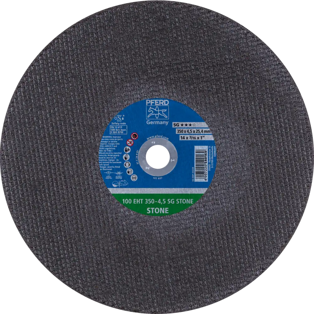 PFERD TOOLS Meule de tronçonnage EHT SG STONE pour pierre