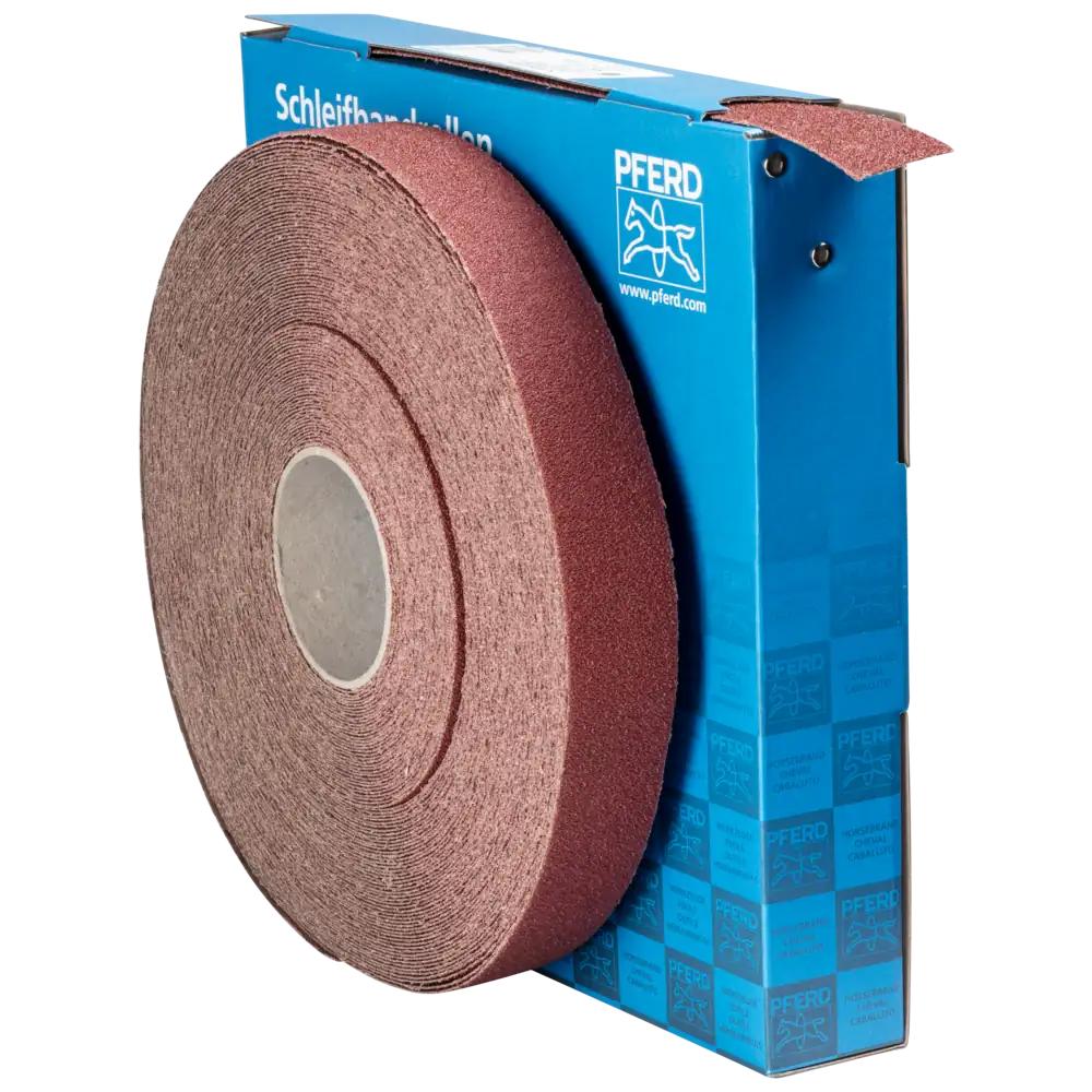 PFERD TOOLS Rouleau de bande abrasive en tissu Korund SBR largeur 40 mm pour application universelle