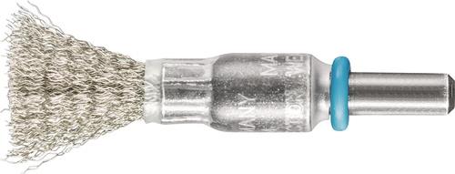 Brosse à poils métalliques PBU INOX Ø 10 mm épaisseur de fil 0,15 mm VA 0,15 mm