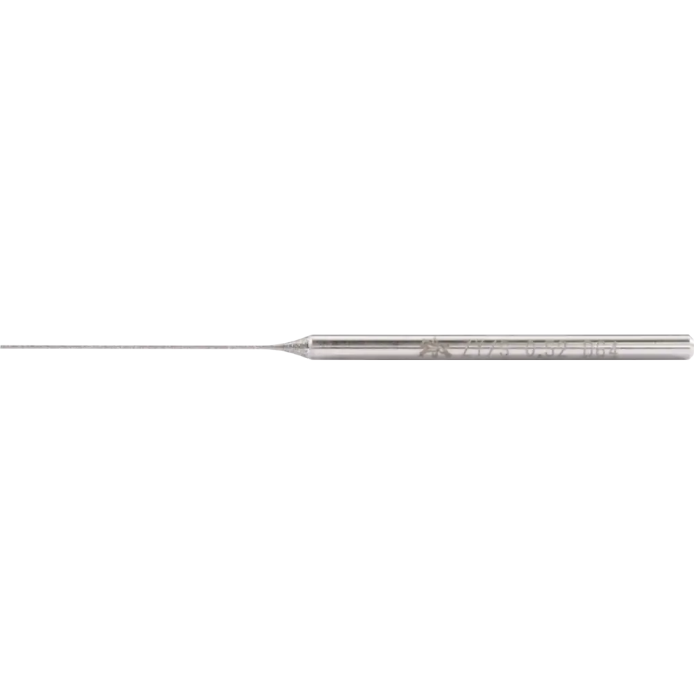 PFERD TOOLS Aiguille diamant cylindrique Ø 0,72 mm Queue Ø 3 mm D64 (fine) pour le ponçage d'alésages/rayons