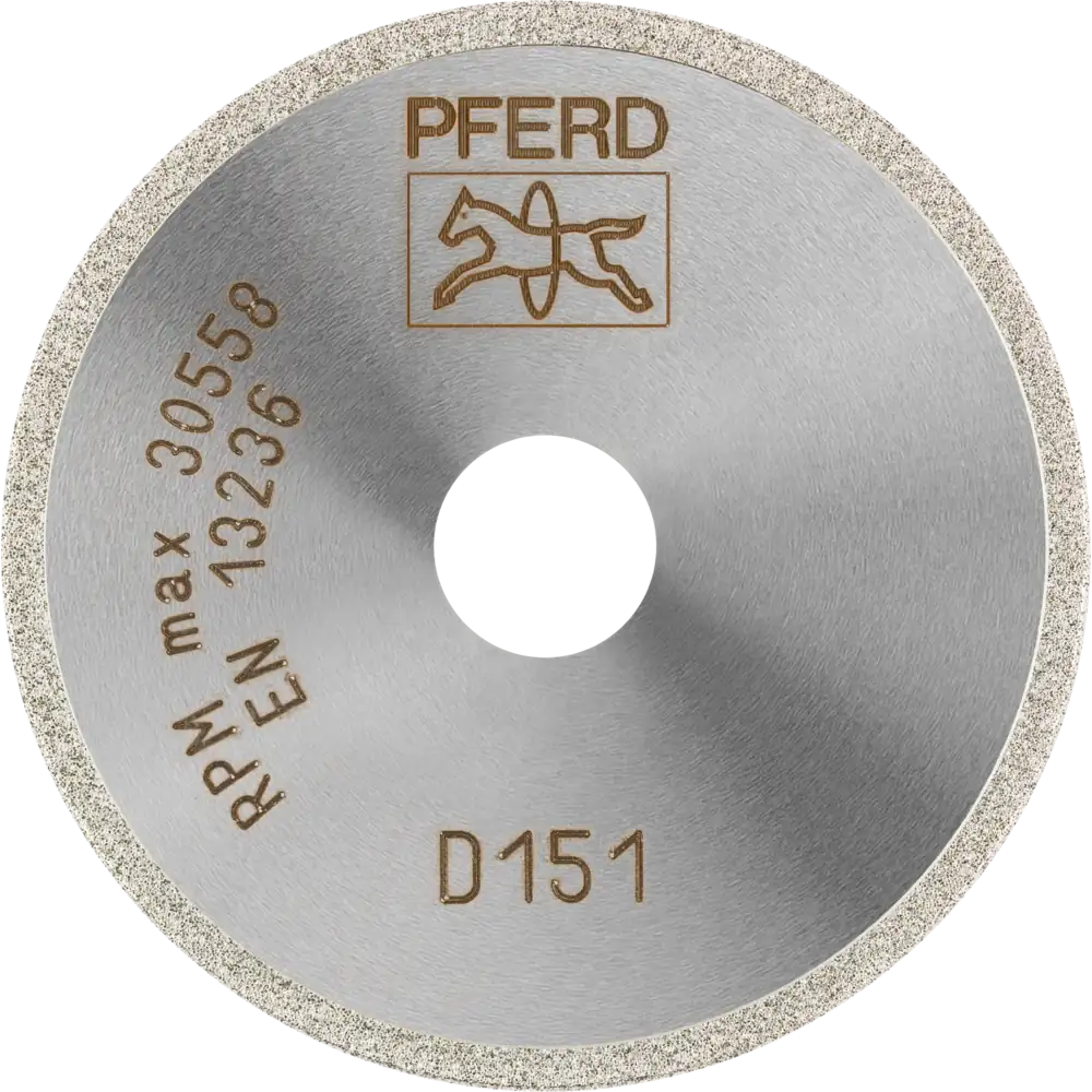 Disque diamanté D1A1R PFERD TOOLS pour verre/céramique/métal dur