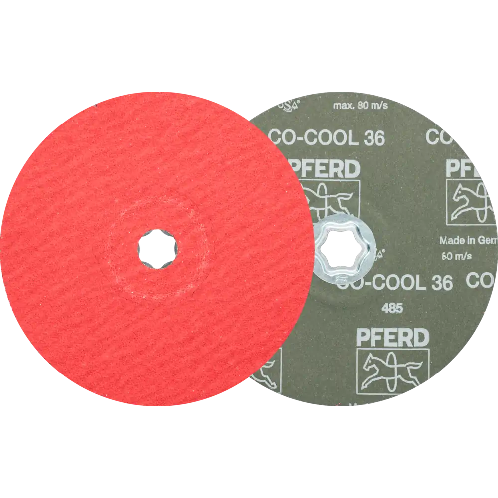 PFERD TOOLS COMBICLICK Disque fibre céramique pour acier inoxydable