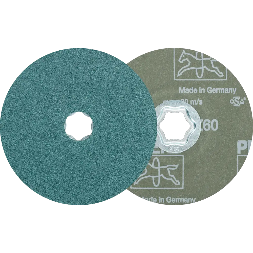 PFERD TOOLS COMBICLICK Disque en fibres de zircone pour forte abrasion sur acier