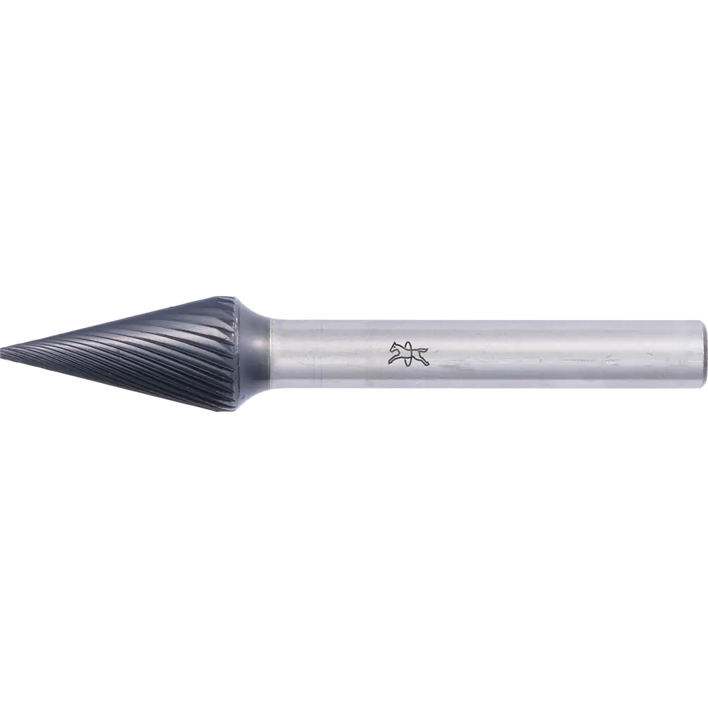 PFERD TOOLS Fraise en carbure de tungstène haute performance à pointe conique SKM Ø 12x25mm queue Ø 6mm denture 5 HICOAT revêtue universelle fine