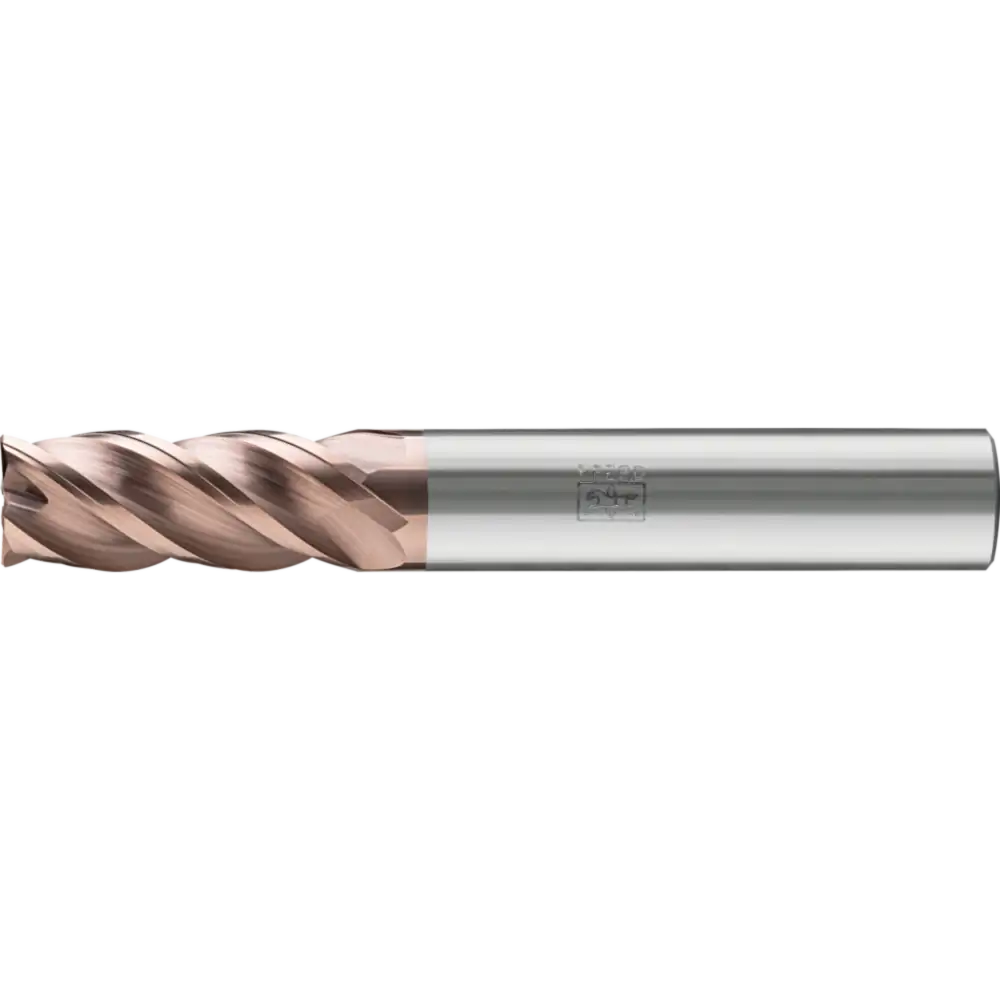 PFERD TOOLS Fraise VHM Ø5 mm, 4 tailles, 2xDC, chanfrein 0,1 mm 45°, revêtement TiAlSiN, queue HB
