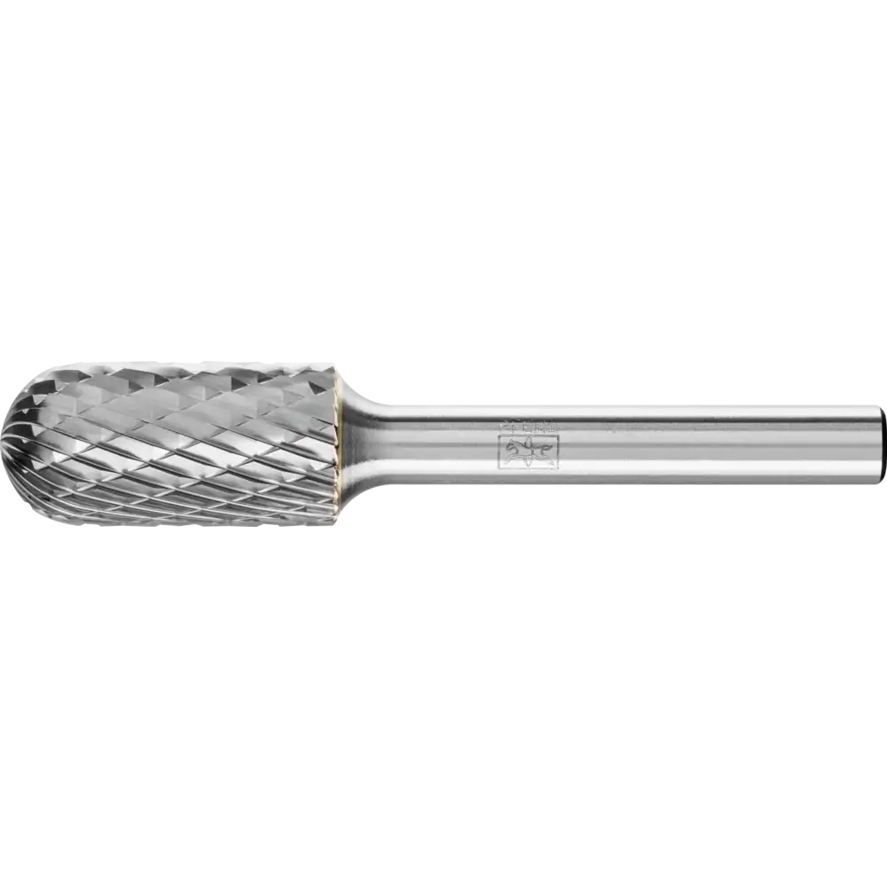 PFERD TOOLS Fraise en carbure de tungstène haute performance TOUGH, forme cylindrique à bout rond WRC, résistant aux chocs