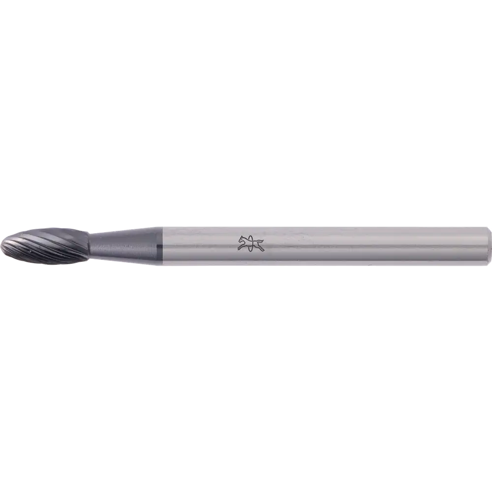Fraise à carbure haute performance PFERD TOOLS Flamme B Ø 03x07mm - Ø 3mm - Denture 5 - Revêtement HICOAT universel fin
