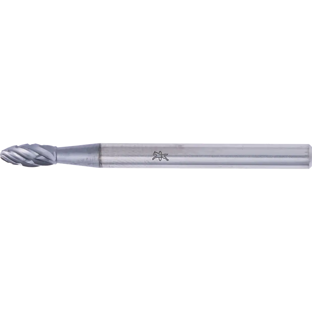Fraise à surfacer en carbure PFERD TOOLS ALLROUND Flamme B Ø 03x07 mm Queue Ø 3 mm Revêtement HICOAT pour acier