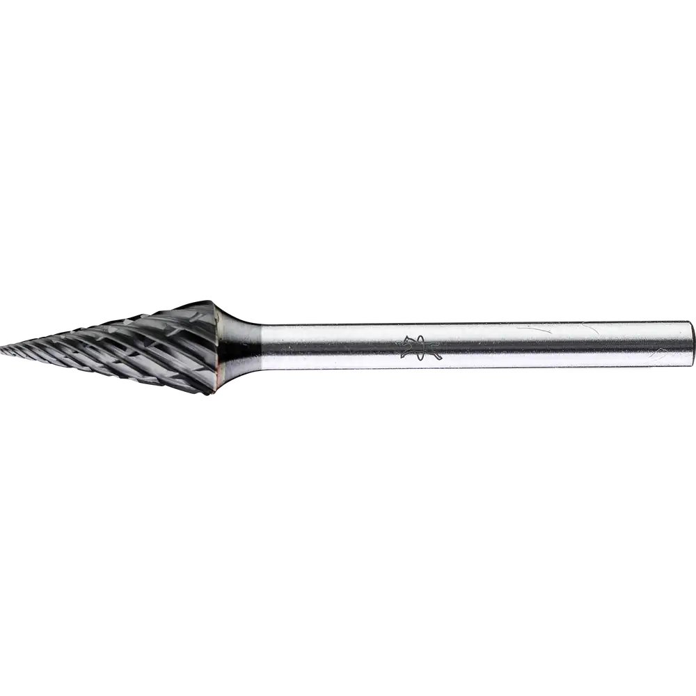 Fraise-carbure haute performance PFERD TOOLS ALLROUND à cône pointu SKM Ø 06x13mm, queue Ø 3mm, revêtement HICOAT pour acier