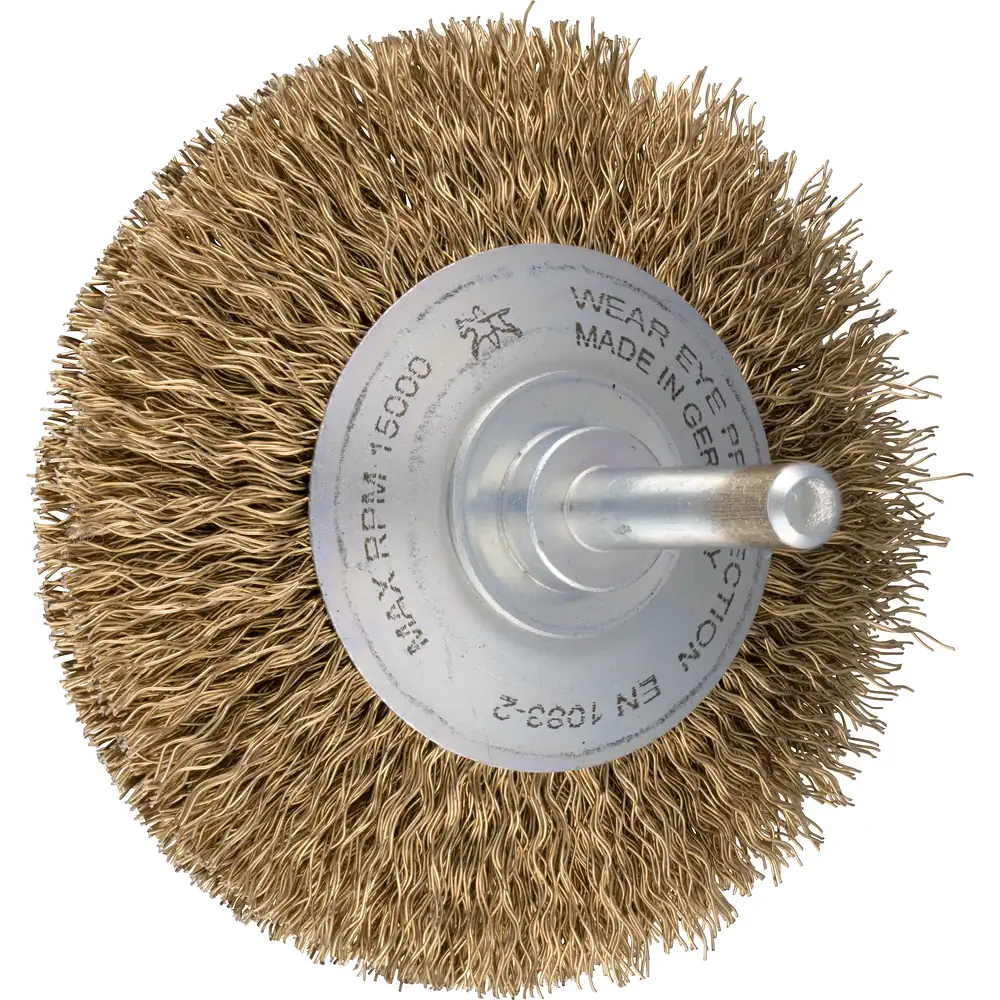 PFERD TOOLS Brosse conique non tressée KBU Ø70x10mm, Ø de queue 6mm, fil de laiton Ø0,25mm