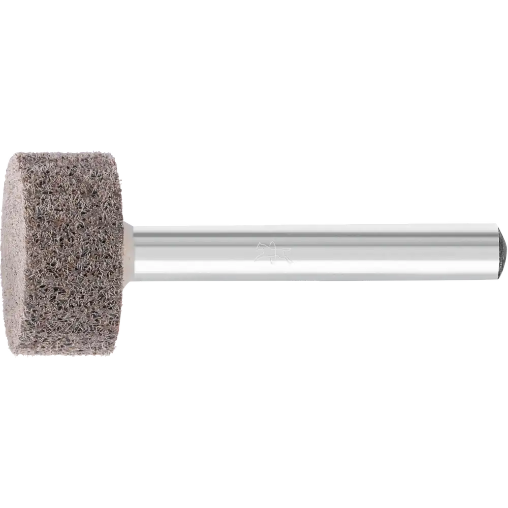 Mèche de ponçage en non-tissé POLINOX de PFERD TOOLS, forme cylindrique PNER Ø 20x10 mm, Ø de tige 6 mm, moyen souple, grain fin SIC, pour finition