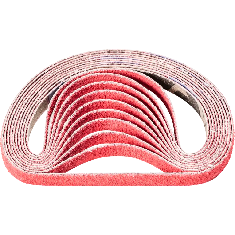 Bande abrasive à grain céramique PFERD TOOLS BA pour acier inoxydable avec ponceuse à bande