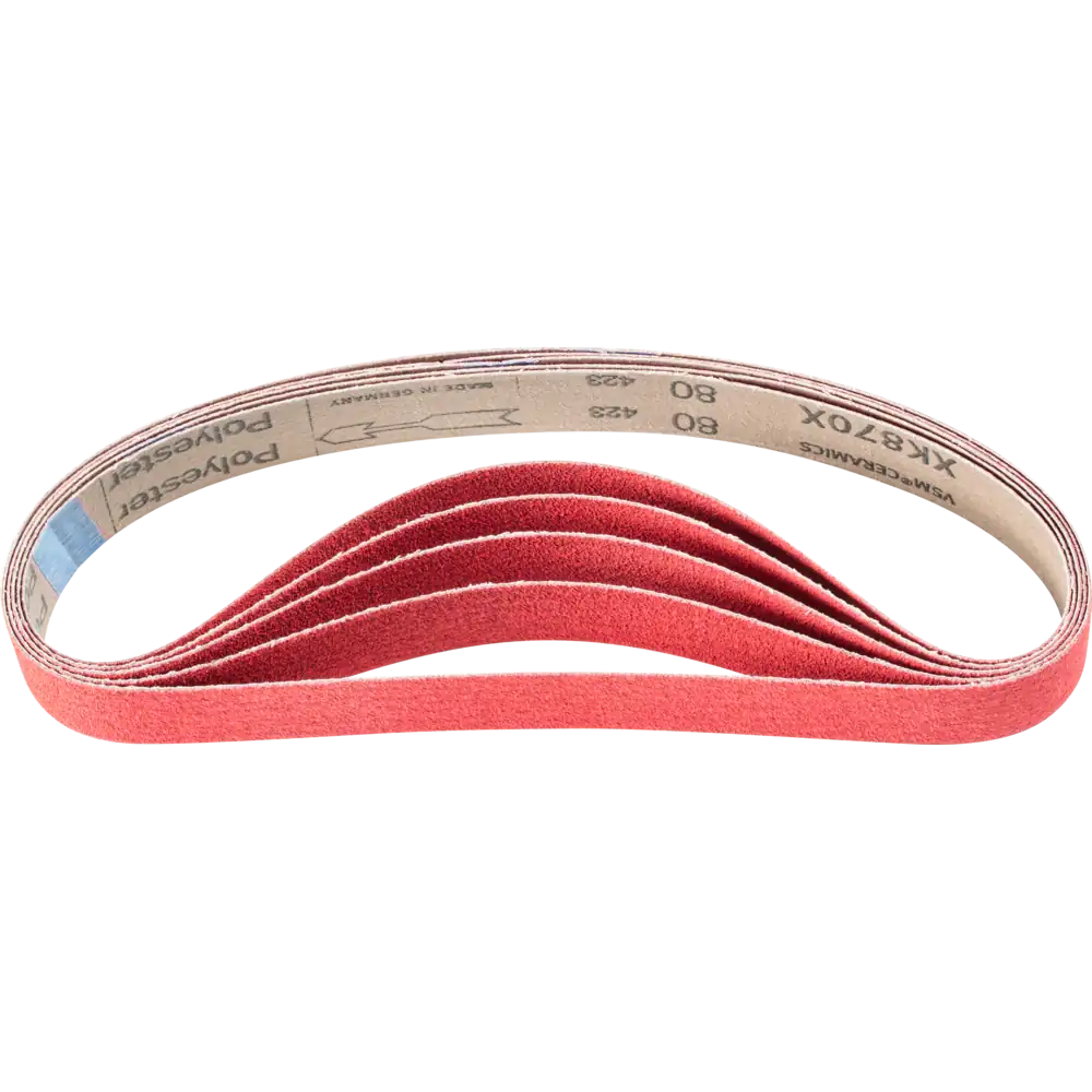 PFERD TOOLS Bande de ponçage à grain céramique BA pour ponçage d'acier inoxydable avec ponceuse à ruban