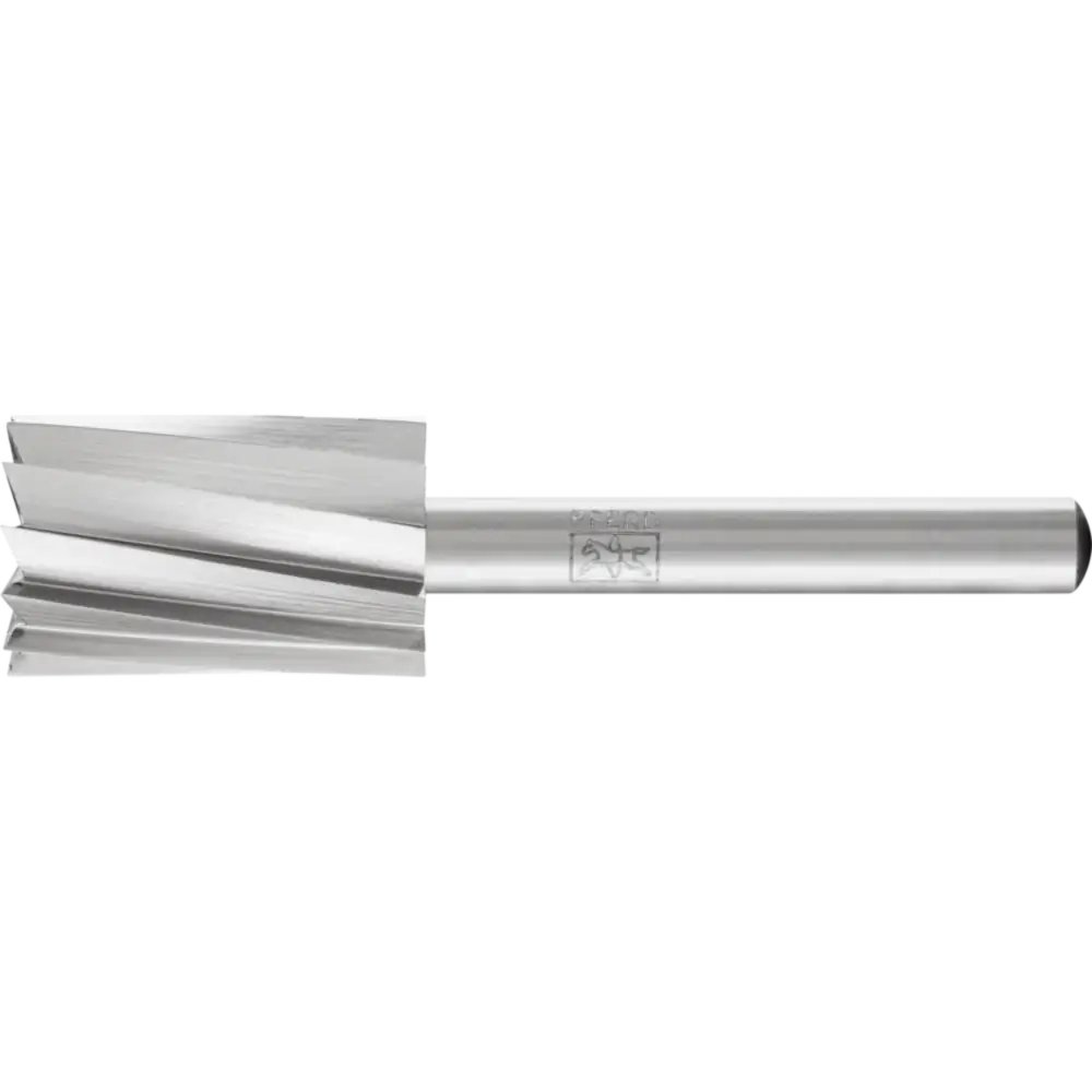 Fraise HSS en aluminium, forme cylindrique avec denture frontale A-ST Ø 16x25 mm, queue Ø 6 mm Alu/NE