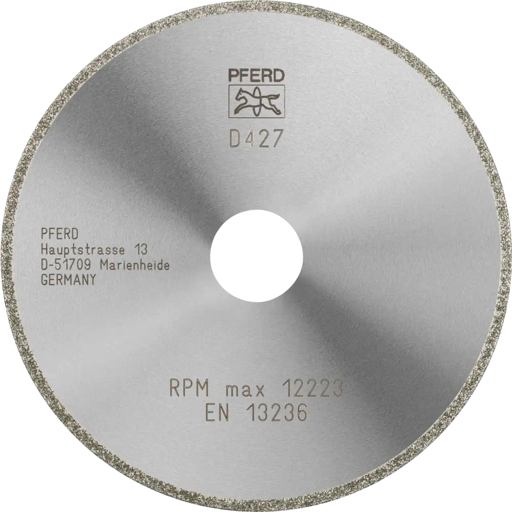 Disque diamanté D1A1R à revêtement continu PFERD TOOLS pour GFK/CFK