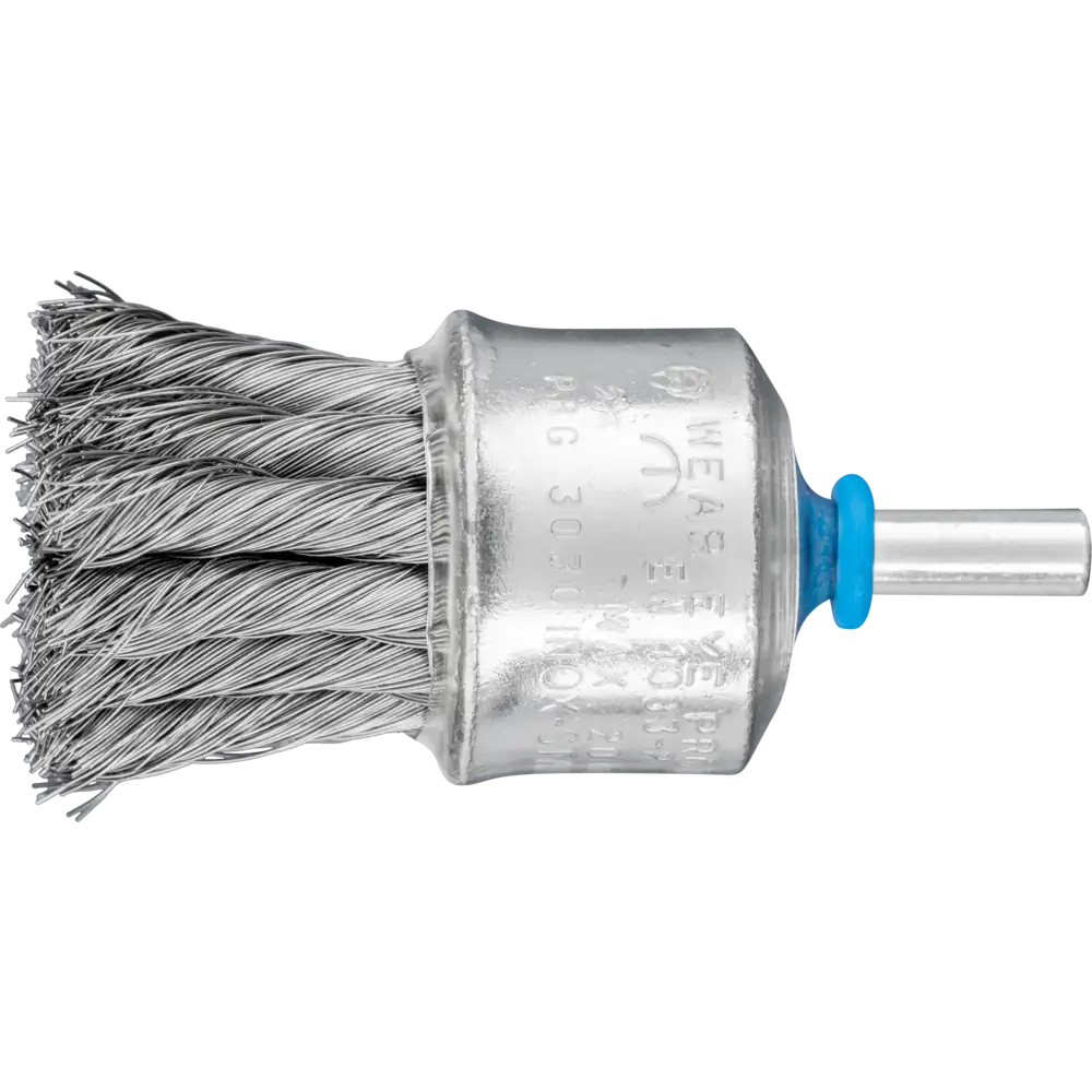 PFERD TOOLS Brosse métallique à poils torsadés PBG en acier inoxydable avec protection plastique