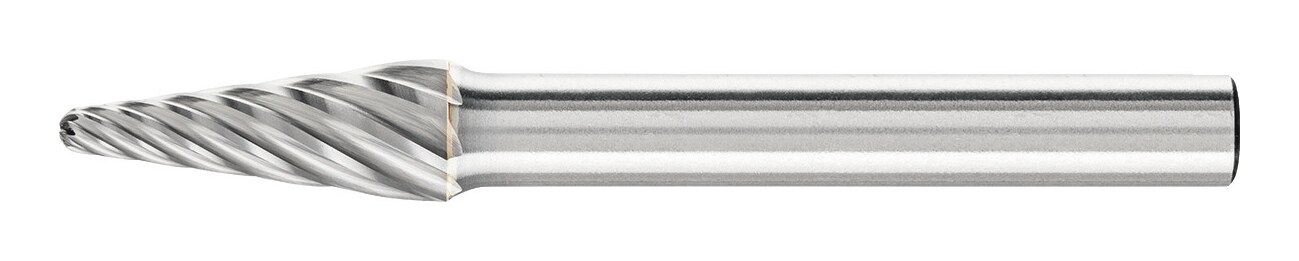 Fraise à métaux PFERD TOOLS en carbure monobloc, forme ronde, denture INOX, pour acier inoxydable