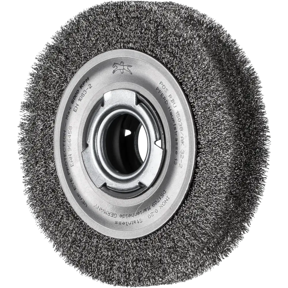 PFERD TOOLS Brosse ronde large non tressée RBU fil d'acier inoxydable