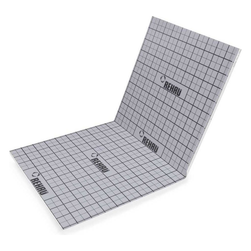 Plaque de fixation REHAU pour agrafeuse 50-2mm, EPS 040 DES sg, charge utile 5,0 kN/m², plaque pliable 2x1m