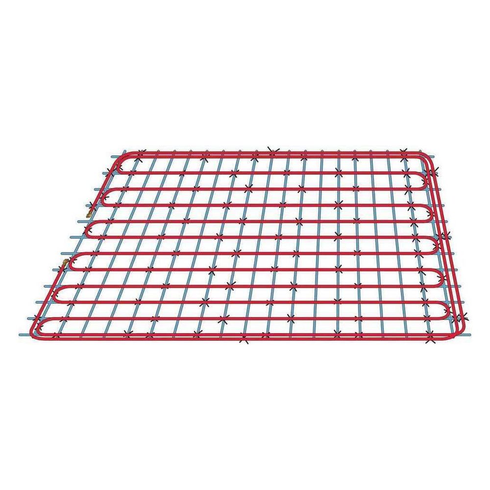 Module Rehau BKT Modul EM 20/15, simple méandre, pour chauffage par noyau de béton, sans raccord rapide ni bouchon d'obturation
